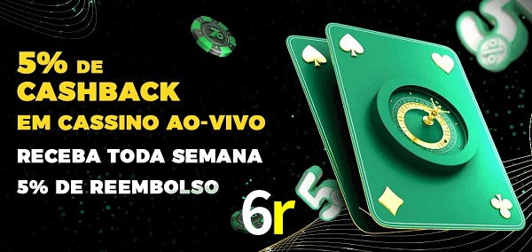 Promoções do cassino ao Vivo 6r
